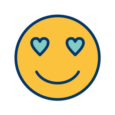 Moda Biçimli Emoji Simgesi İzole Arkaplan 