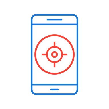 Mobil Uygulama Simgesi Moda Biçiminde İzole Arkaplan