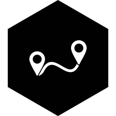 Yönlendirme Simgesi Moda Biçimli Ayrı Arkaplan