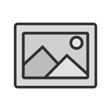 Resim Simgesi Moda Biçiminde İzole Arkaplan