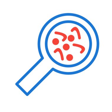 Büyütme cam simgesi, vektör illüstrasyonu