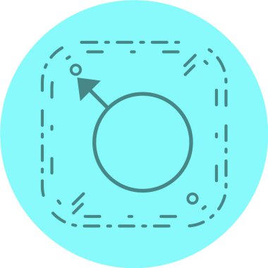 İşaret çizgisi simgesinin vektör illüstrasyonu