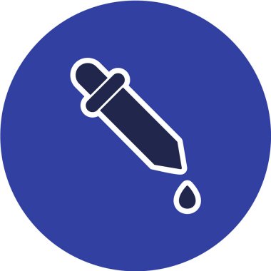 Ağ için mavi ve yeşil renkli, düz daire içinde tıbbi indirme simgesi