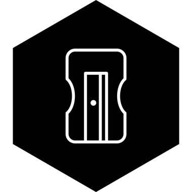 Moda Biçimli Keskinleştirici Simgesi İzole Arkaplan