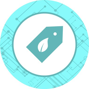 Eko Etiket Simgesi Moda Biçiminde İzole Arkaplan