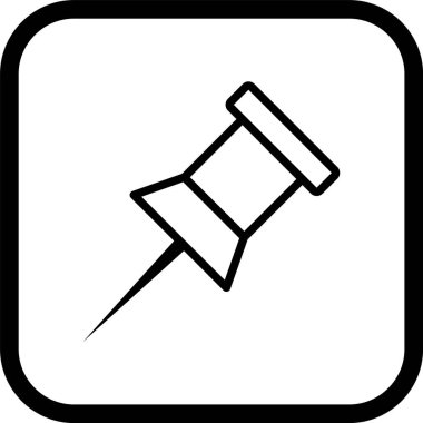 Pin Simgesi Biçimlendirme Tarzı İzole Arkaplan