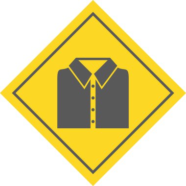 Okul Gömleği Simgesi Moda Tarzı İzole Arkaplan      