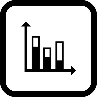 Moda Biçimli İstatistik Simgesi İzole Arkaplan