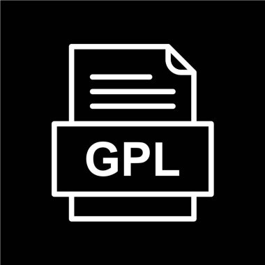 dosya biçimi simgesi, vektör illüstrasyonu