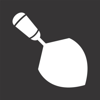 Moda Biçimli Trowel Simgesi İzole Arkaplan