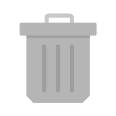 Çöp kutusu basit vektör illüstrasyonu