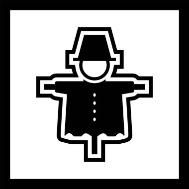  Korku Kargası Simgesi Moda Biçiminde İzole Arkaplan