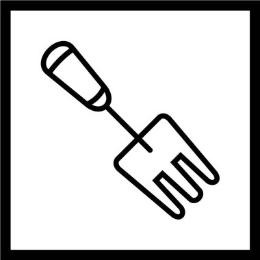 Bahçe aracı simgesinin vektör illüstrasyonu