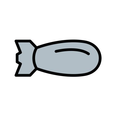 Web basit simgesi, bombanın vektör çizimi 