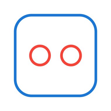 Zar İki Simgesi Stili İzole Arkaplan