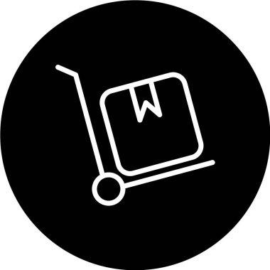 Alışveriş arabası ikonu. vektör illüstrasyonu