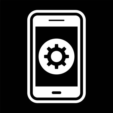 Mobil Uygulama Simgesi Moda Biçimi İzole Arkaplanda Ayarlanıyor