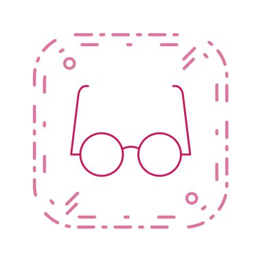 gözlük ikonu vektör illüstrasyonu