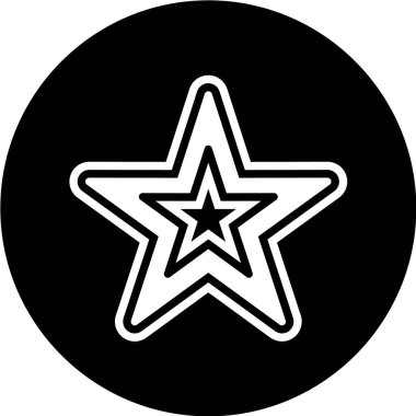 yıldız simgesi vektör illüstrasyonu