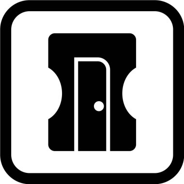 Basit ağ simgesi, kalem açacağının vektör illüstrasyonu