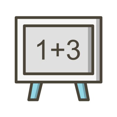 okul satırı vektör simgesi.