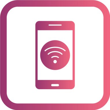 Modern telefon simgesinin vektör illüstrasyonu 