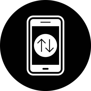  Veri Bağlantısı Mobil Uygulama Simgesi Moda Biçimli İzole Arkaplan