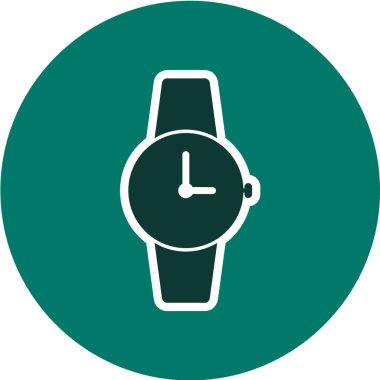 Saat simgesi vektör illüstrasyonu