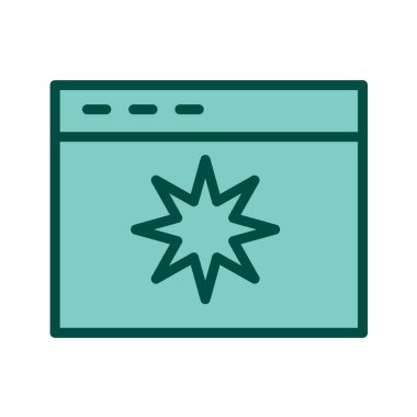 tarayıcı pencere simgesi, vektör illüstrasyonu