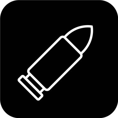 Basit simge, kurşunun vektör çizimi 