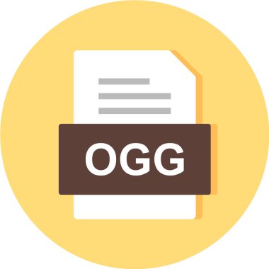 dosya biçimi simgesi, vektör illüstrasyonu