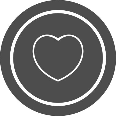 kalp simgesi modada izole edilmiş arkaplan