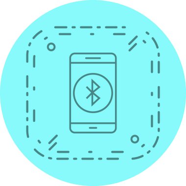  Mobil Bluetooth Uygulama Simgesi Moda Tarzı İzole Arkaplanda