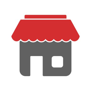 Dükkan Simgesi Moda Biçiminde İzole Arkaplan