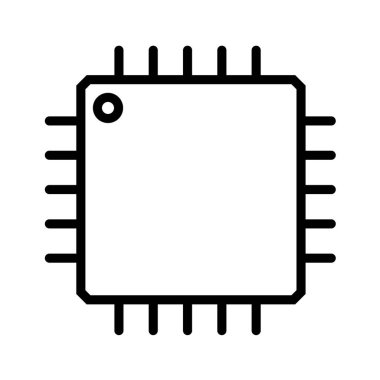 devre kartı simgesi vektör illüstrasyonu