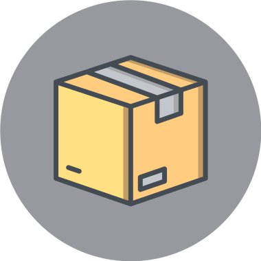 kutu siyah ve beyaz vektör simgesi 