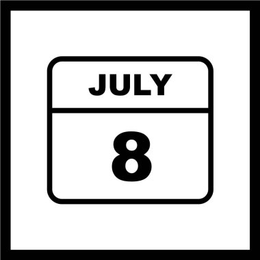 Takvim simgesi tasarımı, vektör illüstrasyonu