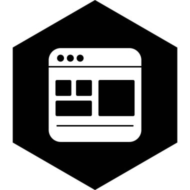 Şablon Simgesi Tarzı İzole Arkaplan