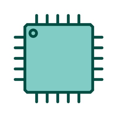 devre kartı simgesi vektör illüstrasyonu