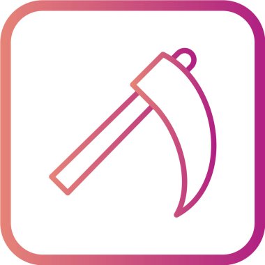 Tek izole çizgi simgesinin vektör illüstrasyonu