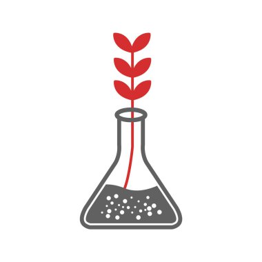 Deneysel Büyüme Simgesi Moda Biçiminde İzole Arkaplan      