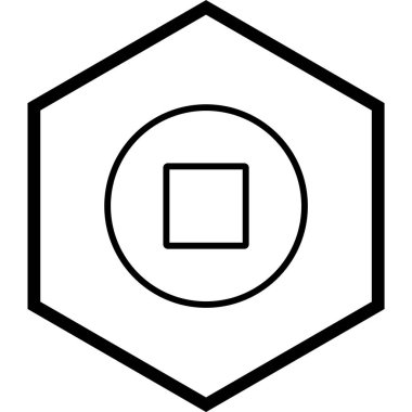 Moda Biçimli Ayırılmış Arkaplanda Simgeyi Durdur