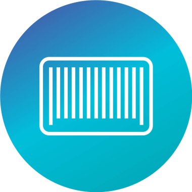 barkod web simgesi, vektör illüstrasyonu