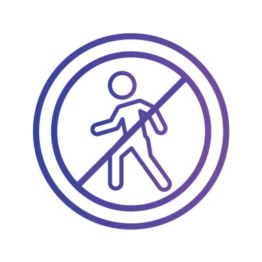 Yol simgesi, vektör illüstrasyonu