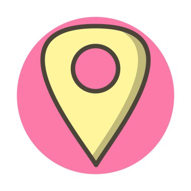 Yer Tutucu Simgesi Moda Biçimli İzole Arkaplan