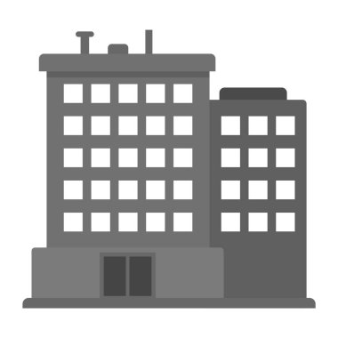 Moda Biçimli Ofis Simgesi İzole Arkaplan 