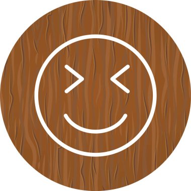 Wink Emoji Simgesi Moda Biçimli İzole Arka Gruplandırma