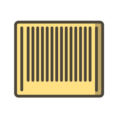 tarak simgesi. Web için barkod vektör simgelerinin karikatür çizimi