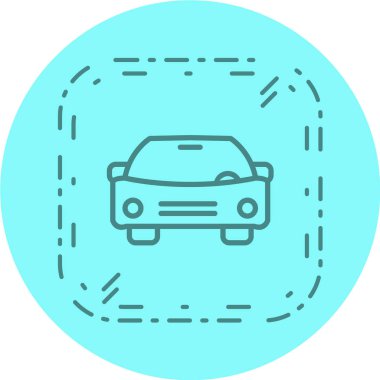 Araba vektör simgesi. otomobil servisi işareti.