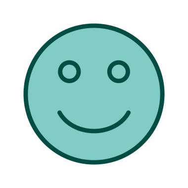  Moda Biçimli Mutlu Emoji Simgesi İzole Arkaplan